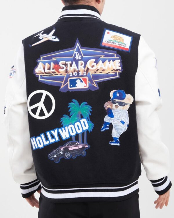 Dodgers All Star Black & White Varsity Jacket