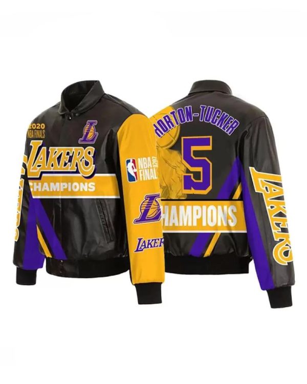 Talen Horton Tucker 5 Los Angeles Lakers Leather Jacket
