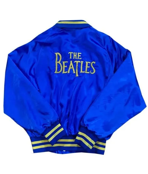 The Beatles 80s Satin Bomber Jacket