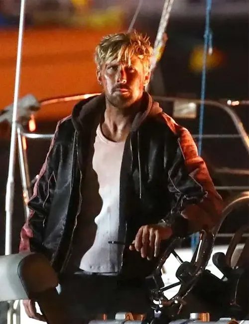 Ryan Gosling The Fall Guy Colt Seavers Black Leather Jacket