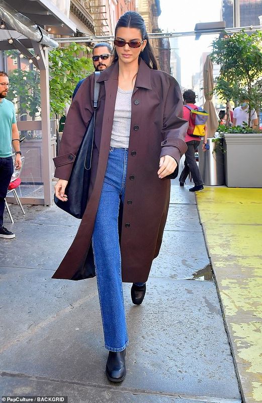 Kendall Jenner Brown Trench Coat