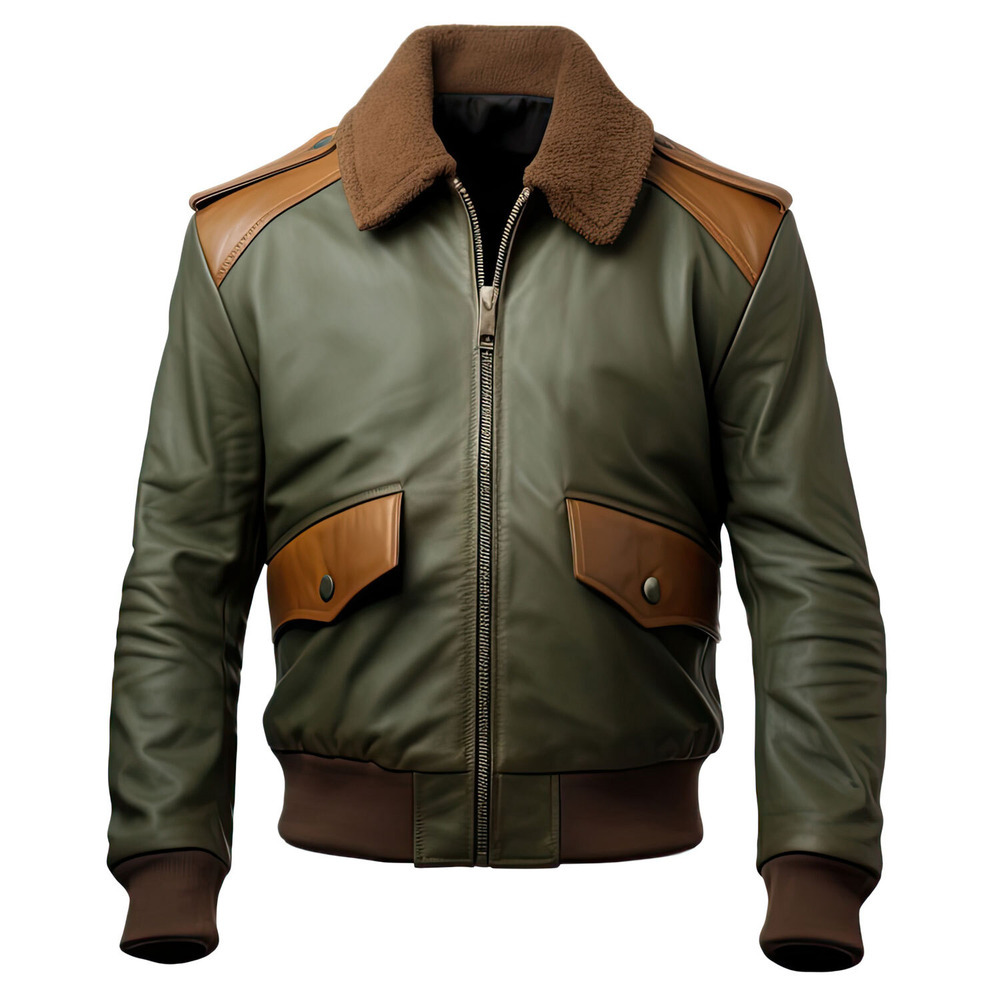 Men’s A2 Aviator Sheepskin Leather Bomber Jacket | Order Now!